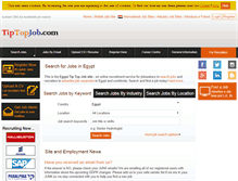 Tablet Screenshot of eg.tiptopjob.com
